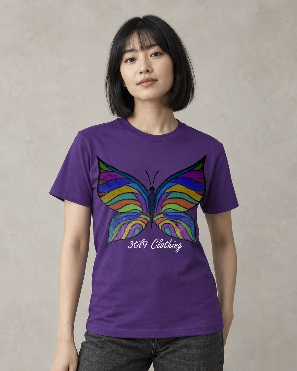 Butterfly - Фиолетовый, цифровой вид на модели